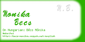 monika becs business card